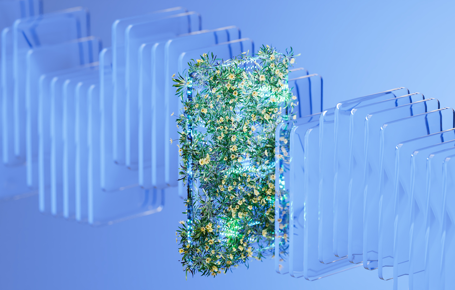 Illustration du numérique vert